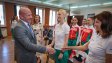 Министър Керязов награди медалистките от Европейското първенство по художествена гимнастика