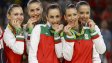 Гимнастичките от ансамбъла: Този медал е за България + ГАЛЕРИЯ