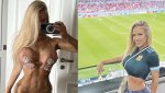 Секси кака дере гърло за Аржентина, показа пищни гърди + СНИМКИ