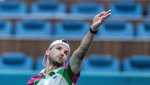 Григор Димитров и Яник Синер на централния корт днес в Лондон