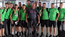 Звездите на Лудогорец се снимаха с легендата Кърт Енгъл