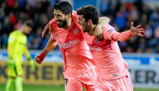 Без излишен шум: Суарес вече е голмайстор №3 в историята на Барса + СНИМКА