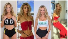 Сексбомбата на голфа нажежи страстите преди Супербоул + СНИМКИ