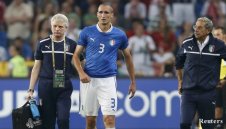 Джорджо Киелини аут за мача с Англия