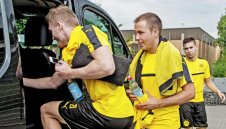 Гьотце с нова прическа, изплезен език и с мисъл изцяло за Борусия + СНИМКИ