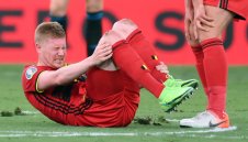 Де Бройне играл с разкъсани връзки на глезена снощи