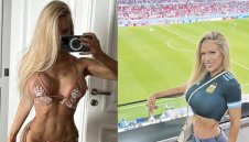 Секси кака дере гърло за Аржентина, показа пищни гърди + СНИМКИ