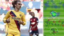 Гризман с най-слабия си мач в Испания