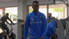 Новият Нани с първа тренировка в Левски + ВИДЕО