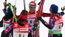 Мари Дорен Обер донесе победата за Франция в дамската щафета