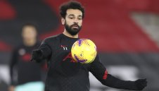 Салах е щастлив на "Анфийлд"