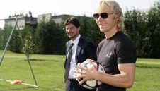 Недвед посети националите на Италия в курорта Сестриере