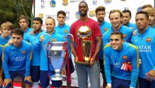 Барса се срещна с шампион на НБА