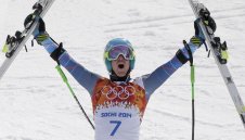 Тед Лигети с титлата в гигантския слалом