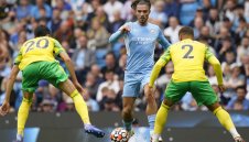 Грийлиш вкара, Ман Сити оскуба Канарчетата с 5:0