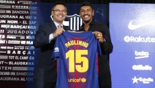 Паулиньо се изложи на официалното си представяне в Барса + ВИДЕО И СНИМКИ