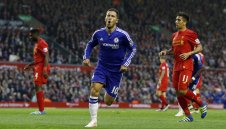 Вижте Азар в стихията му срещу Ливърпул + ВИДЕО