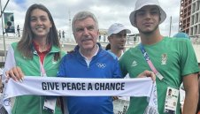 Мицин и Георгиева се разписаха от България на Стената на олимпийското примирие