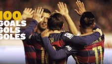 Атомното трио на Барса удари стотачката