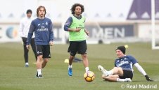 Радост в Реал! Марсело и Модрич тренират