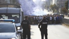 Фенове на Левски с шествие преди мача с АЗ Алкмаар + СНИМКИ