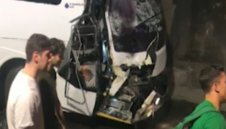 Вижте ужасяващи кадри от катастрофата на националния в Грузия + ВИДЕО (+18)