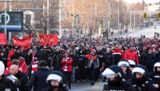 Феновете на ЦСКА с мирно шествие преди мача с Лудогорец