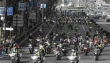 Хейдън и Педроса начело на 8 000 мотоциклета из мадридските улици