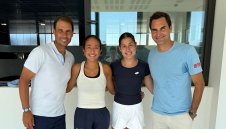 Талантливата Елизара Янева се срещна с легендите Надал и Федерер