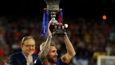 Меси с първи трофей като капитан на Барса