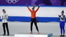 Класиране по медали в Пьончан, ден седми