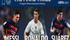 Меси, Кристиано и Суарес се борят за Футболист №1 на Европа
