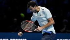 Григор Димитров - Давид Гофен 7-5, 4-6, 6-3 (по геймове)