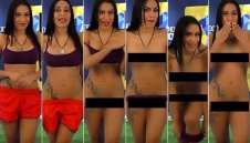 Телевизионна водеща лъсна чисто гола в ефир + ВИДЕО (18+)