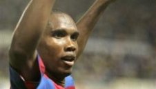 Барса празнува след 1:0 във Виго