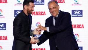 Не се спря! Тебас пак се подмазва на Меси