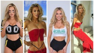 Сексбомбата на голфа нажежи страстите преди Супербоул + СНИМКИ