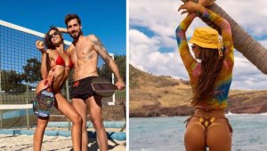 Гаджето на Трап пръска сексапил на плажа + ВИДЕО и СНИМКИ