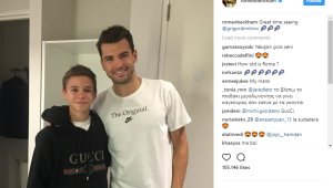 Бекъм се щракна с Гришо. Похвали се в интернет