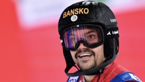 Алберт Попов с 12-о време след първия манш на слалома в Шамони