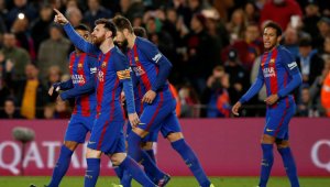 Крал Меси и вълшебникът Неймар скриха топката на Селта + ВИДЕО