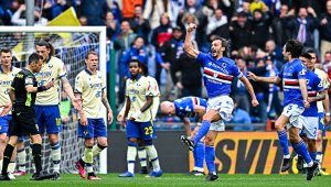 Сампдория се отлепи от дъното с победа срещу пряк конкурент