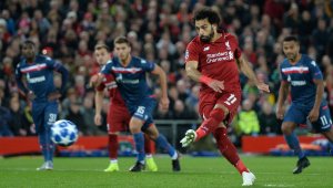 Салах стигна 50 гола за Ливърпул, Червените отнесоха Звезда с 4:0