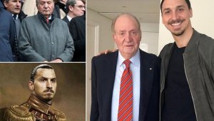 Ибра се срещна с големия Хуан Карлос + СНИМКА