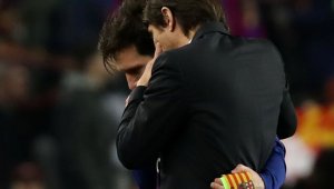 Какво си казаха Конте и Меси?