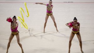 Ансамбълът на България зае четвърто място с три ленти и две топки в Баку