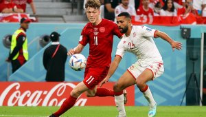 Свирепа битка, два отменени гола, греда и Дания - Тунис 0:0