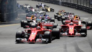 Червена радост в Монако! Фетел и Кими носят двойна победа на Ферари