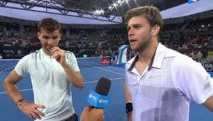 Григор Димитров/Харисън - Кириос/Рийд 7:6, 7:6