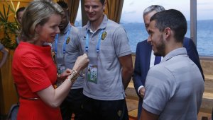 Белгийската кралица се изложи, обърка Ориги с Лукаку